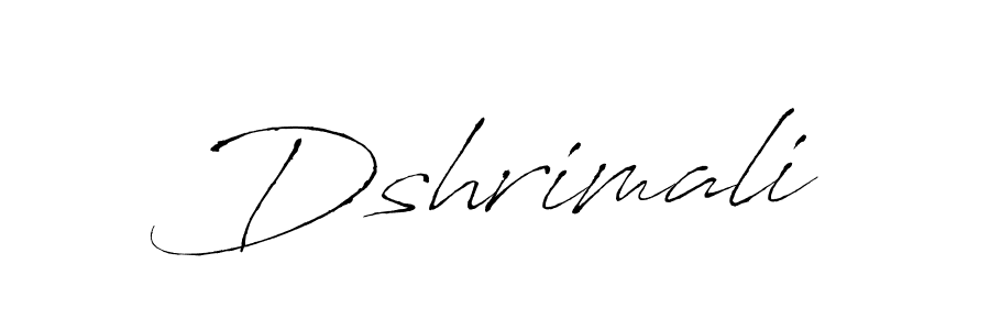 How to make Dshrimali signature? Antro_Vectra is a professional autograph style. Create handwritten signature for Dshrimali name. Dshrimali signature style 6 images and pictures png