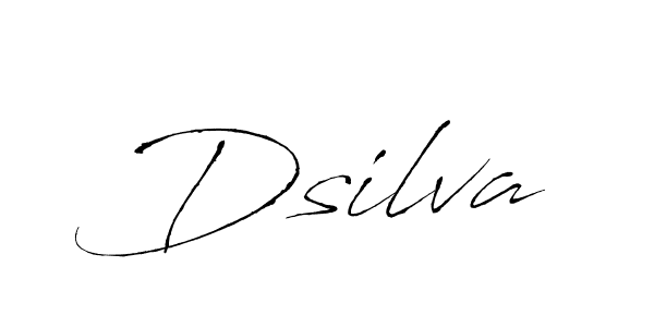 Make a beautiful signature design for name Dsilva. With this signature (Antro_Vectra) style, you can create a handwritten signature for free. Dsilva signature style 6 images and pictures png