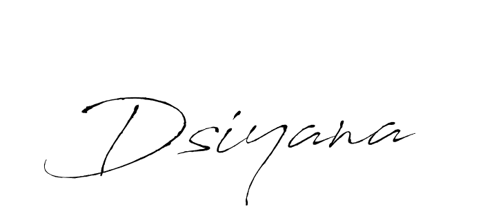 Use a signature maker to create a handwritten signature online. With this signature software, you can design (Antro_Vectra) your own signature for name Dsiyana. Dsiyana signature style 6 images and pictures png