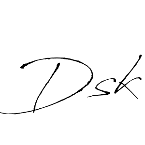 Antro_Vectra is a professional signature style that is perfect for those who want to add a touch of class to their signature. It is also a great choice for those who want to make their signature more unique. Get Dsk name to fancy signature for free. Dsk signature style 6 images and pictures png