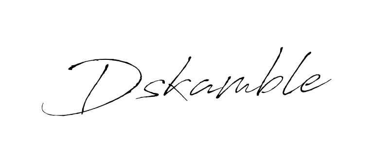 Dskamble stylish signature style. Best Handwritten Sign (Antro_Vectra) for my name. Handwritten Signature Collection Ideas for my name Dskamble. Dskamble signature style 6 images and pictures png