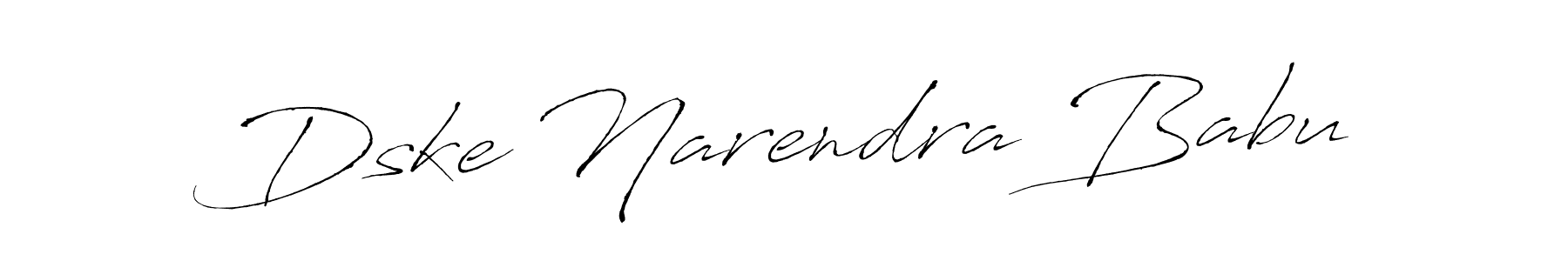 Dske Narendra Babu stylish signature style. Best Handwritten Sign (Antro_Vectra) for my name. Handwritten Signature Collection Ideas for my name Dske Narendra Babu. Dske Narendra Babu signature style 6 images and pictures png