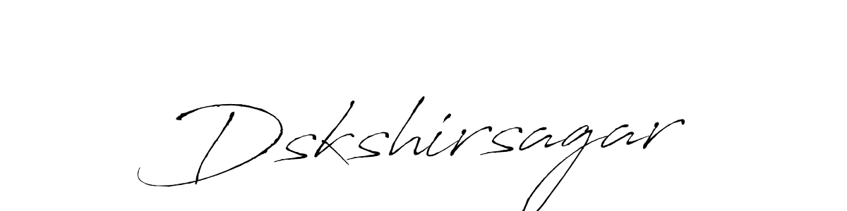 It looks lik you need a new signature style for name Dskshirsagar. Design unique handwritten (Antro_Vectra) signature with our free signature maker in just a few clicks. Dskshirsagar signature style 6 images and pictures png