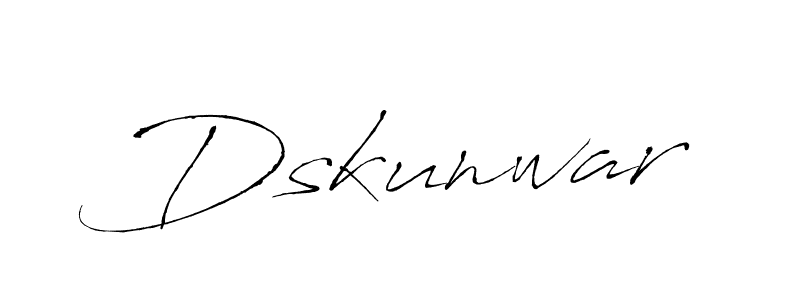 Antro_Vectra is a professional signature style that is perfect for those who want to add a touch of class to their signature. It is also a great choice for those who want to make their signature more unique. Get Dskunwar name to fancy signature for free. Dskunwar signature style 6 images and pictures png