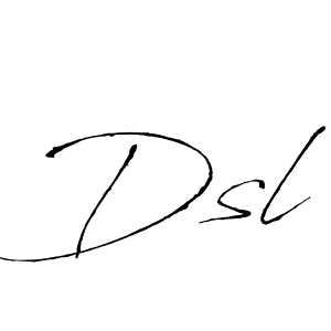 if you are searching for the best signature style for your name Dsl. so please give up your signature search. here we have designed multiple signature styles  using Antro_Vectra. Dsl signature style 6 images and pictures png