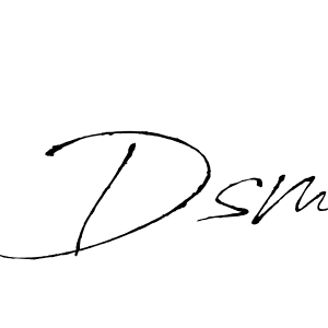 Dsm stylish signature style. Best Handwritten Sign (Antro_Vectra) for my name. Handwritten Signature Collection Ideas for my name Dsm. Dsm signature style 6 images and pictures png