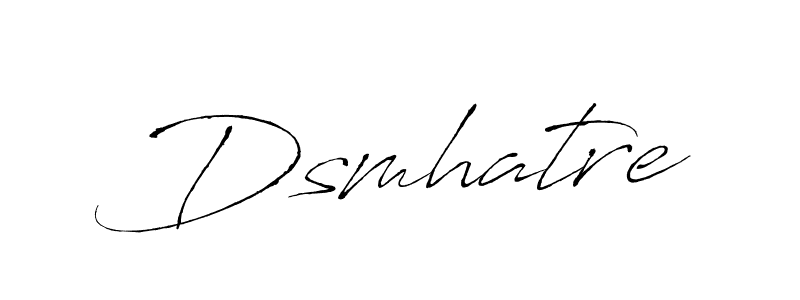 How to make Dsmhatre name signature. Use Antro_Vectra style for creating short signs online. This is the latest handwritten sign. Dsmhatre signature style 6 images and pictures png