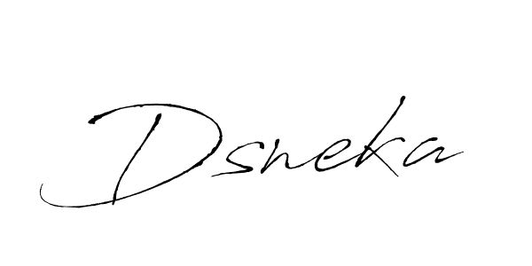 Design your own signature with our free online signature maker. With this signature software, you can create a handwritten (Antro_Vectra) signature for name Dsneka. Dsneka signature style 6 images and pictures png