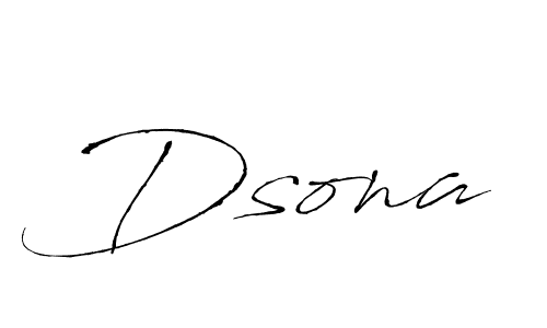 How to make Dsona signature? Antro_Vectra is a professional autograph style. Create handwritten signature for Dsona name. Dsona signature style 6 images and pictures png