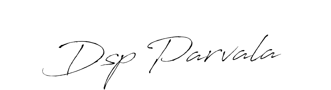 Make a beautiful signature design for name Dsp Parvala. With this signature (Antro_Vectra) style, you can create a handwritten signature for free. Dsp Parvala signature style 6 images and pictures png