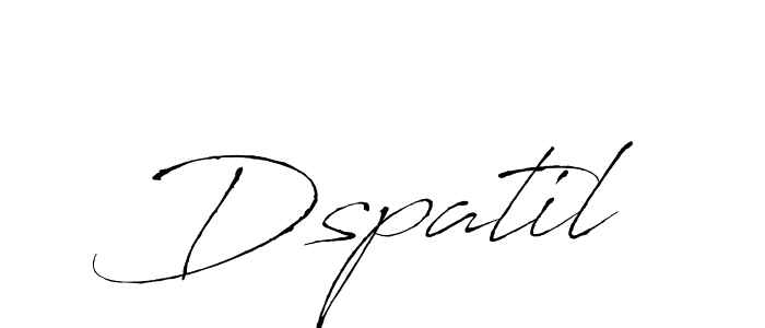 You should practise on your own different ways (Antro_Vectra) to write your name (Dspatil) in signature. don't let someone else do it for you. Dspatil signature style 6 images and pictures png