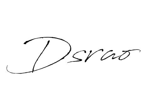 Make a beautiful signature design for name Dsrao. With this signature (Antro_Vectra) style, you can create a handwritten signature for free. Dsrao signature style 6 images and pictures png