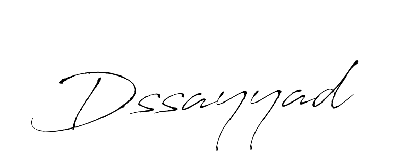 The best way (Antro_Vectra) to make a short signature is to pick only two or three words in your name. The name Dssayyad include a total of six letters. For converting this name. Dssayyad signature style 6 images and pictures png