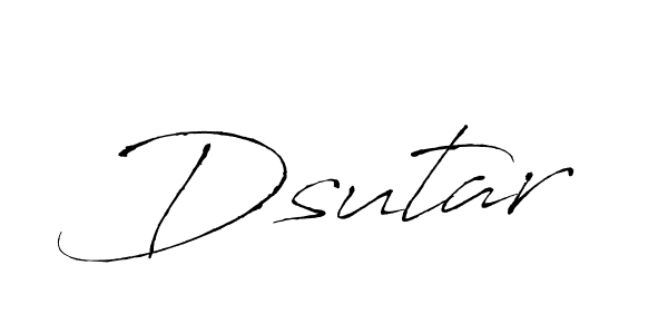 Make a beautiful signature design for name Dsutar. With this signature (Antro_Vectra) style, you can create a handwritten signature for free. Dsutar signature style 6 images and pictures png