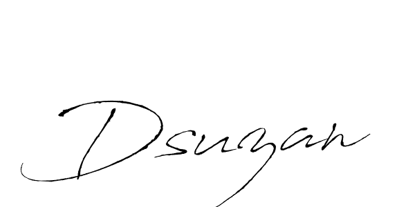 You should practise on your own different ways (Antro_Vectra) to write your name (Dsuzan) in signature. don't let someone else do it for you. Dsuzan signature style 6 images and pictures png