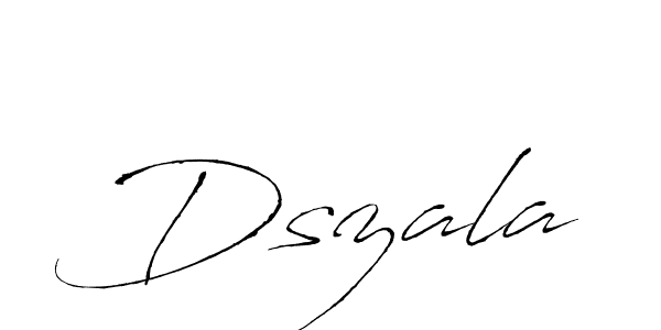 Antro_Vectra is a professional signature style that is perfect for those who want to add a touch of class to their signature. It is also a great choice for those who want to make their signature more unique. Get Dszala name to fancy signature for free. Dszala signature style 6 images and pictures png