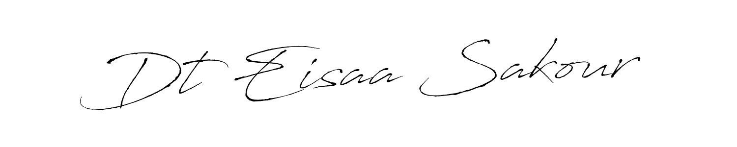 The best way (Antro_Vectra) to make a short signature is to pick only two or three words in your name. The name Dt Eisaa Sakour include a total of six letters. For converting this name. Dt Eisaa Sakour signature style 6 images and pictures png