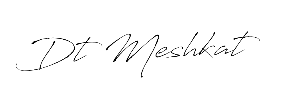 Antro_Vectra is a professional signature style that is perfect for those who want to add a touch of class to their signature. It is also a great choice for those who want to make their signature more unique. Get Dt Meshkat name to fancy signature for free. Dt Meshkat signature style 6 images and pictures png