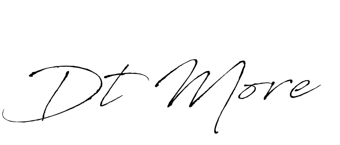 Make a beautiful signature design for name Dt More. With this signature (Antro_Vectra) style, you can create a handwritten signature for free. Dt More signature style 6 images and pictures png