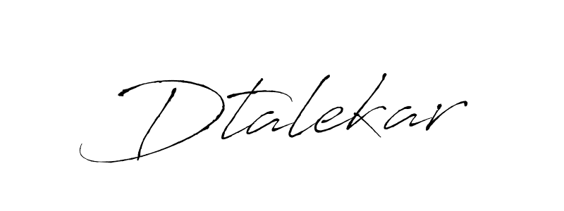 Make a beautiful signature design for name Dtalekar. Use this online signature maker to create a handwritten signature for free. Dtalekar signature style 6 images and pictures png