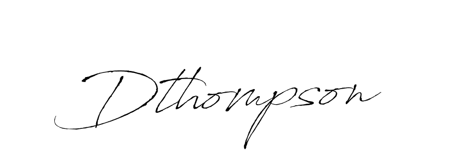 Design your own signature with our free online signature maker. With this signature software, you can create a handwritten (Antro_Vectra) signature for name Dthompson. Dthompson signature style 6 images and pictures png