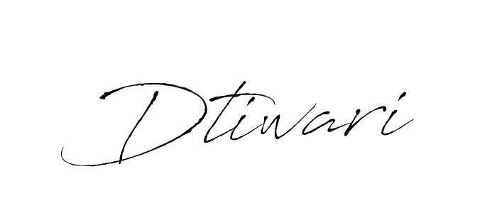 Antro_Vectra is a professional signature style that is perfect for those who want to add a touch of class to their signature. It is also a great choice for those who want to make their signature more unique. Get Dtiwari name to fancy signature for free. Dtiwari signature style 6 images and pictures png