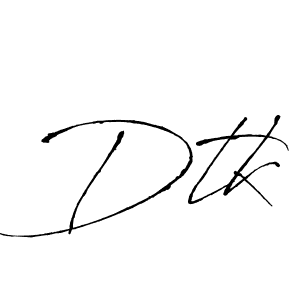 Also You can easily find your signature by using the search form. We will create Dtk name handwritten signature images for you free of cost using Antro_Vectra sign style. Dtk signature style 6 images and pictures png