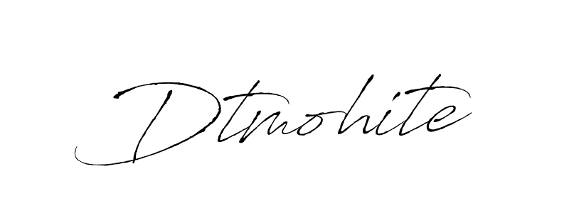 Create a beautiful signature design for name Dtmohite. With this signature (Antro_Vectra) fonts, you can make a handwritten signature for free. Dtmohite signature style 6 images and pictures png