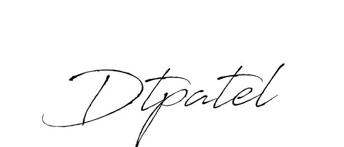 You should practise on your own different ways (Antro_Vectra) to write your name (Dtpatel) in signature. don't let someone else do it for you. Dtpatel signature style 6 images and pictures png