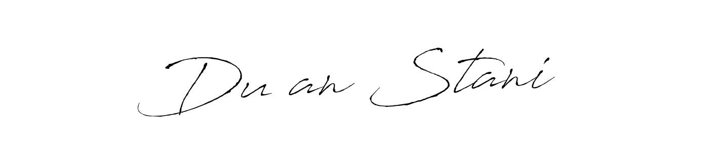 Make a beautiful signature design for name Dušan Stanić. With this signature (Antro_Vectra) style, you can create a handwritten signature for free. Dušan Stanić signature style 6 images and pictures png