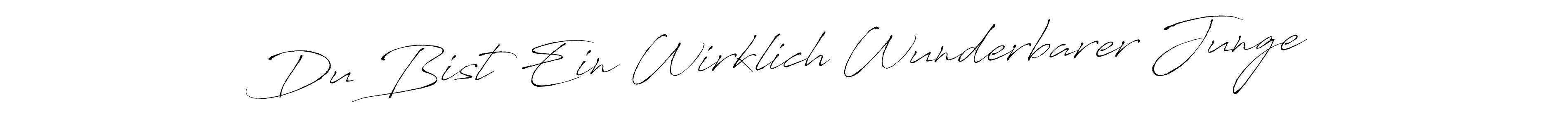 The best way (Antro_Vectra) to make a short signature is to pick only two or three words in your name. The name Du Bist Ein Wirklich Wunderbarer Junge include a total of six letters. For converting this name. Du Bist Ein Wirklich Wunderbarer Junge signature style 6 images and pictures png