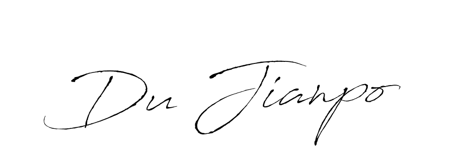 Du Jianpo stylish signature style. Best Handwritten Sign (Antro_Vectra) for my name. Handwritten Signature Collection Ideas for my name Du Jianpo. Du Jianpo signature style 6 images and pictures png