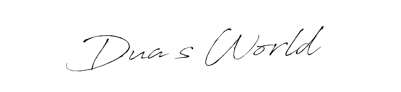 Make a beautiful signature design for name Dua’s World. Use this online signature maker to create a handwritten signature for free. Dua’s World signature style 6 images and pictures png