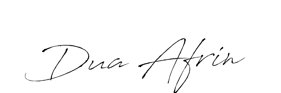 Make a beautiful signature design for name Dua Afrin. With this signature (Antro_Vectra) style, you can create a handwritten signature for free. Dua Afrin signature style 6 images and pictures png