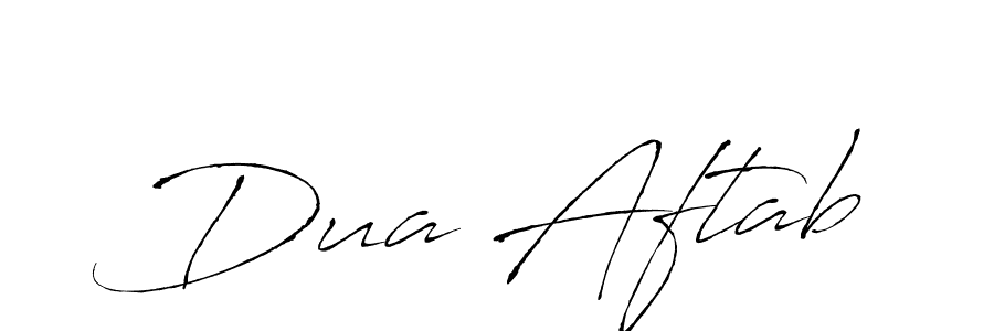 How to make Dua Aftab signature? Antro_Vectra is a professional autograph style. Create handwritten signature for Dua Aftab name. Dua Aftab signature style 6 images and pictures png