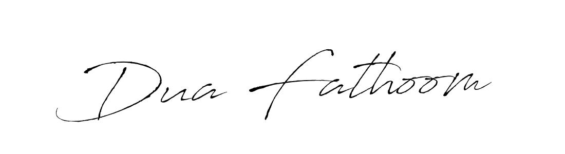 How to make Dua Fathoom name signature. Use Antro_Vectra style for creating short signs online. This is the latest handwritten sign. Dua Fathoom signature style 6 images and pictures png