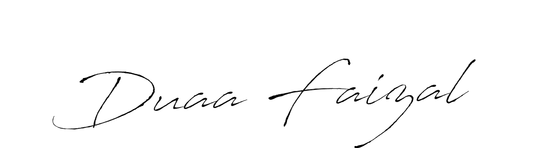 Create a beautiful signature design for name Duaa Faizal. With this signature (Antro_Vectra) fonts, you can make a handwritten signature for free. Duaa Faizal signature style 6 images and pictures png