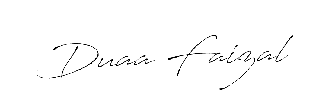 Create a beautiful signature design for name Duaa Faizal. With this signature (Antro_Vectra) fonts, you can make a handwritten signature for free. Duaa Faizal signature style 6 images and pictures png