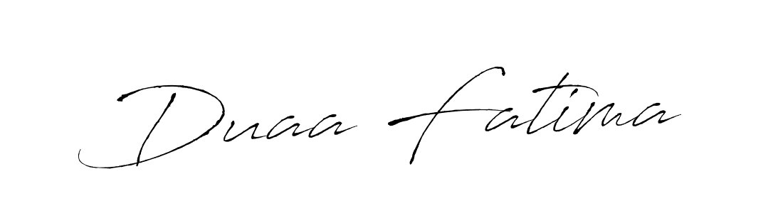 Design your own signature with our free online signature maker. With this signature software, you can create a handwritten (Antro_Vectra) signature for name Duaa Fatima. Duaa Fatima signature style 6 images and pictures png