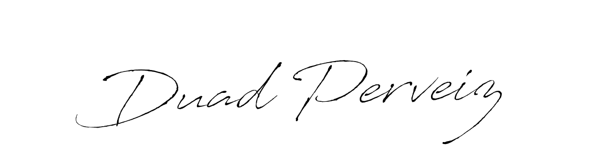 Make a beautiful signature design for name Duad Perveiz. With this signature (Antro_Vectra) style, you can create a handwritten signature for free. Duad Perveiz signature style 6 images and pictures png