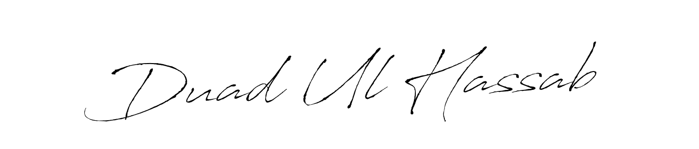 Use a signature maker to create a handwritten signature online. With this signature software, you can design (Antro_Vectra) your own signature for name Duad Ul Hassab. Duad Ul Hassab signature style 6 images and pictures png