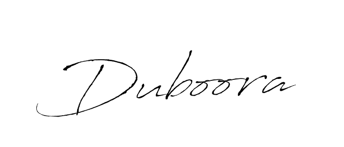 Create a beautiful signature design for name Duboora. With this signature (Antro_Vectra) fonts, you can make a handwritten signature for free. Duboora signature style 6 images and pictures png