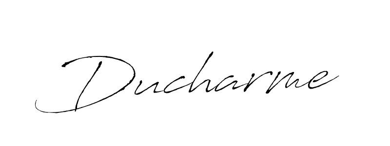 Create a beautiful signature design for name Ducharme. With this signature (Antro_Vectra) fonts, you can make a handwritten signature for free. Ducharme signature style 6 images and pictures png