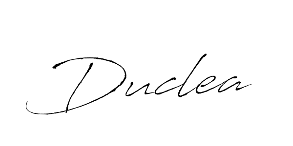 Make a beautiful signature design for name Duclea. With this signature (Antro_Vectra) style, you can create a handwritten signature for free. Duclea signature style 6 images and pictures png