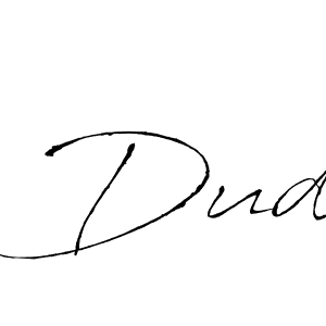 Make a beautiful signature design for name Dud. With this signature (Antro_Vectra) style, you can create a handwritten signature for free. Dud signature style 6 images and pictures png