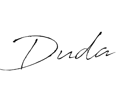Make a beautiful signature design for name Duda. With this signature (Antro_Vectra) style, you can create a handwritten signature for free. Duda signature style 6 images and pictures png