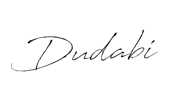 Make a beautiful signature design for name Dudabi. With this signature (Antro_Vectra) style, you can create a handwritten signature for free. Dudabi signature style 6 images and pictures png