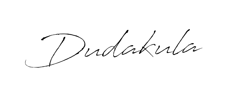 Make a beautiful signature design for name Dudakula. With this signature (Antro_Vectra) style, you can create a handwritten signature for free. Dudakula signature style 6 images and pictures png