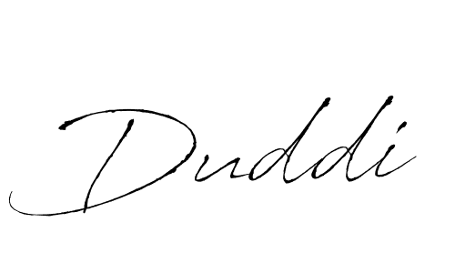 Make a beautiful signature design for name Duddi. With this signature (Antro_Vectra) style, you can create a handwritten signature for free. Duddi signature style 6 images and pictures png