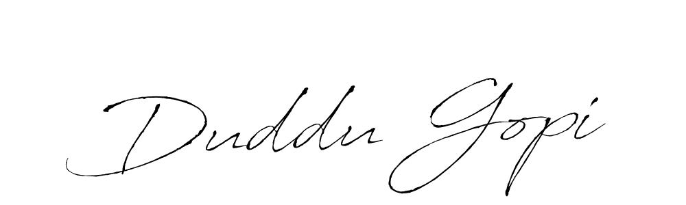 Antro_Vectra is a professional signature style that is perfect for those who want to add a touch of class to their signature. It is also a great choice for those who want to make their signature more unique. Get Duddu Gopi name to fancy signature for free. Duddu Gopi signature style 6 images and pictures png